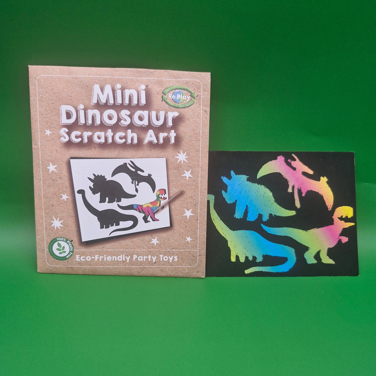 Dinosaur Scratch Art Pack