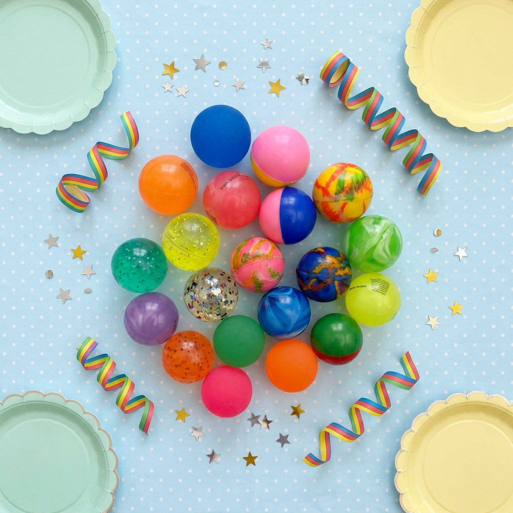 A selection of bouncy balls