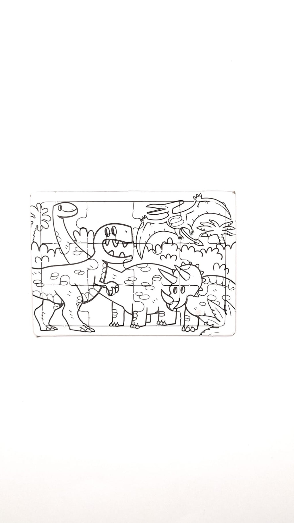 Dinosaur Jigsaw (colour in)