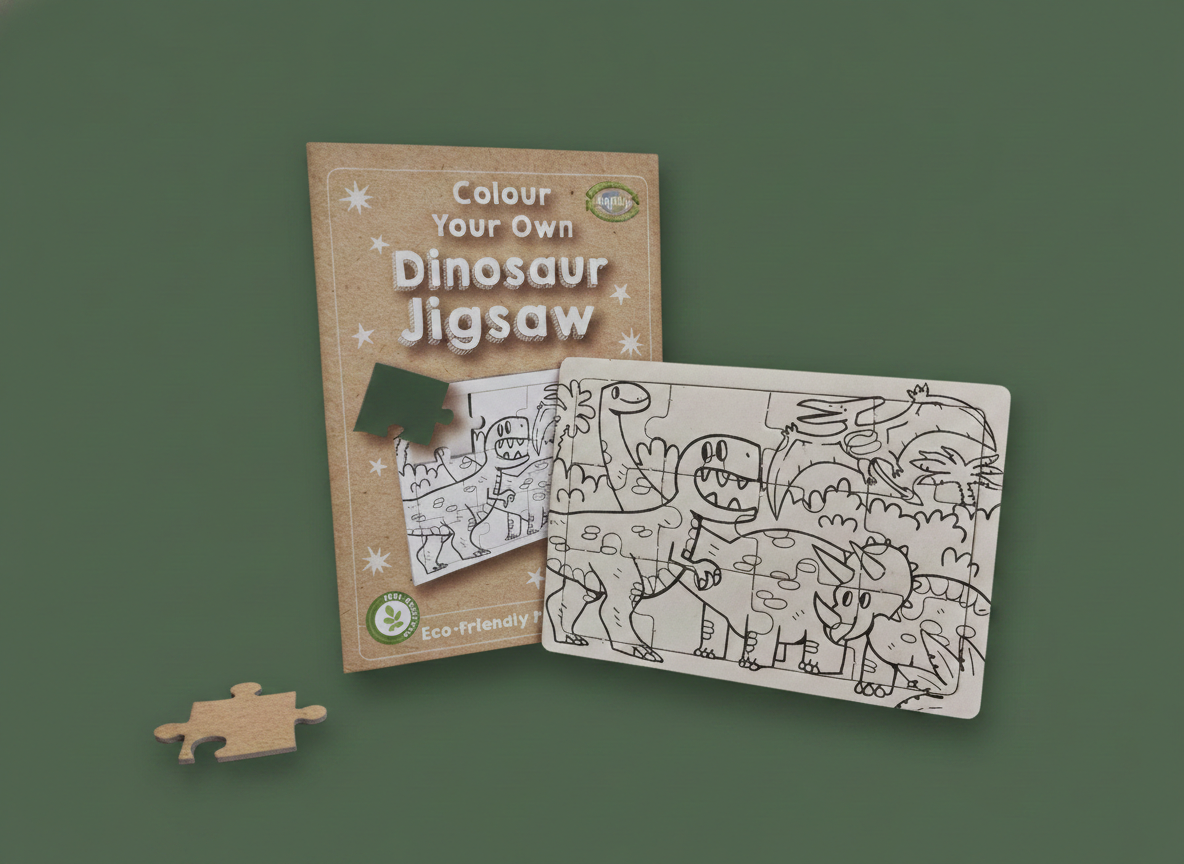 Dinosaur Jigsaw (colour in)