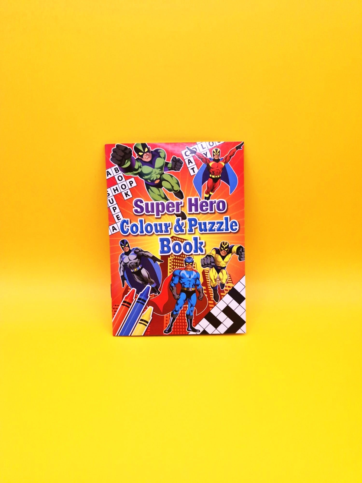 Superhero Colour and Puzzle Book