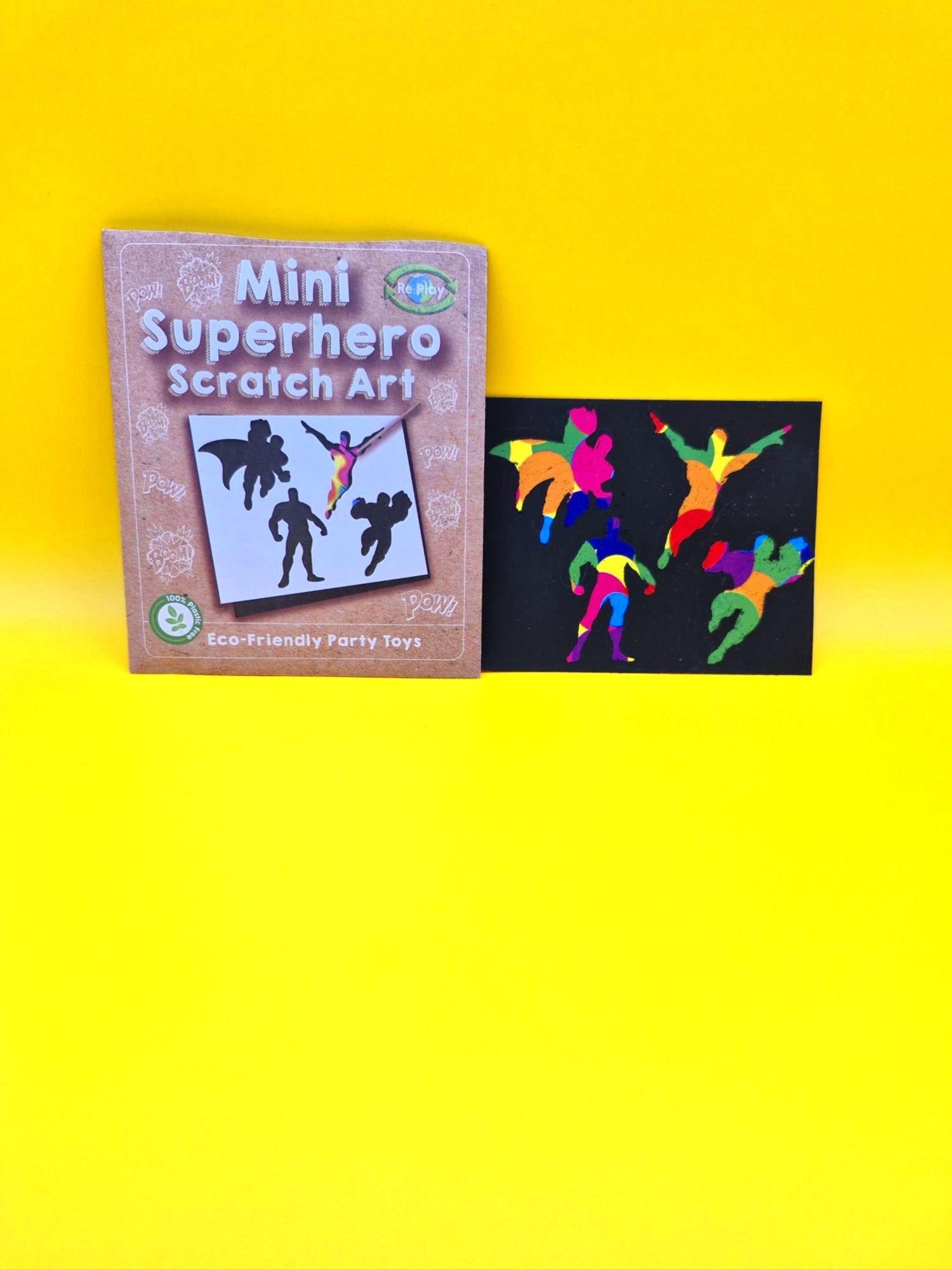 Superhero Scratch Art Pack